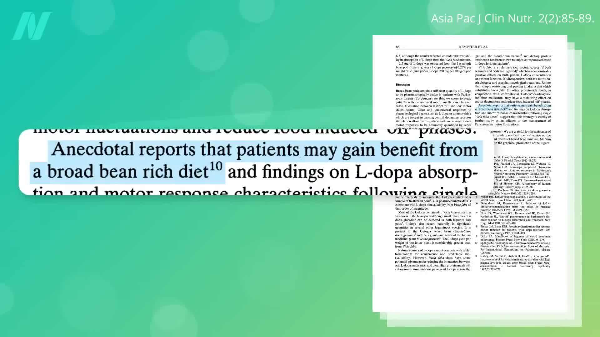 Illustration of L-dopa molecule