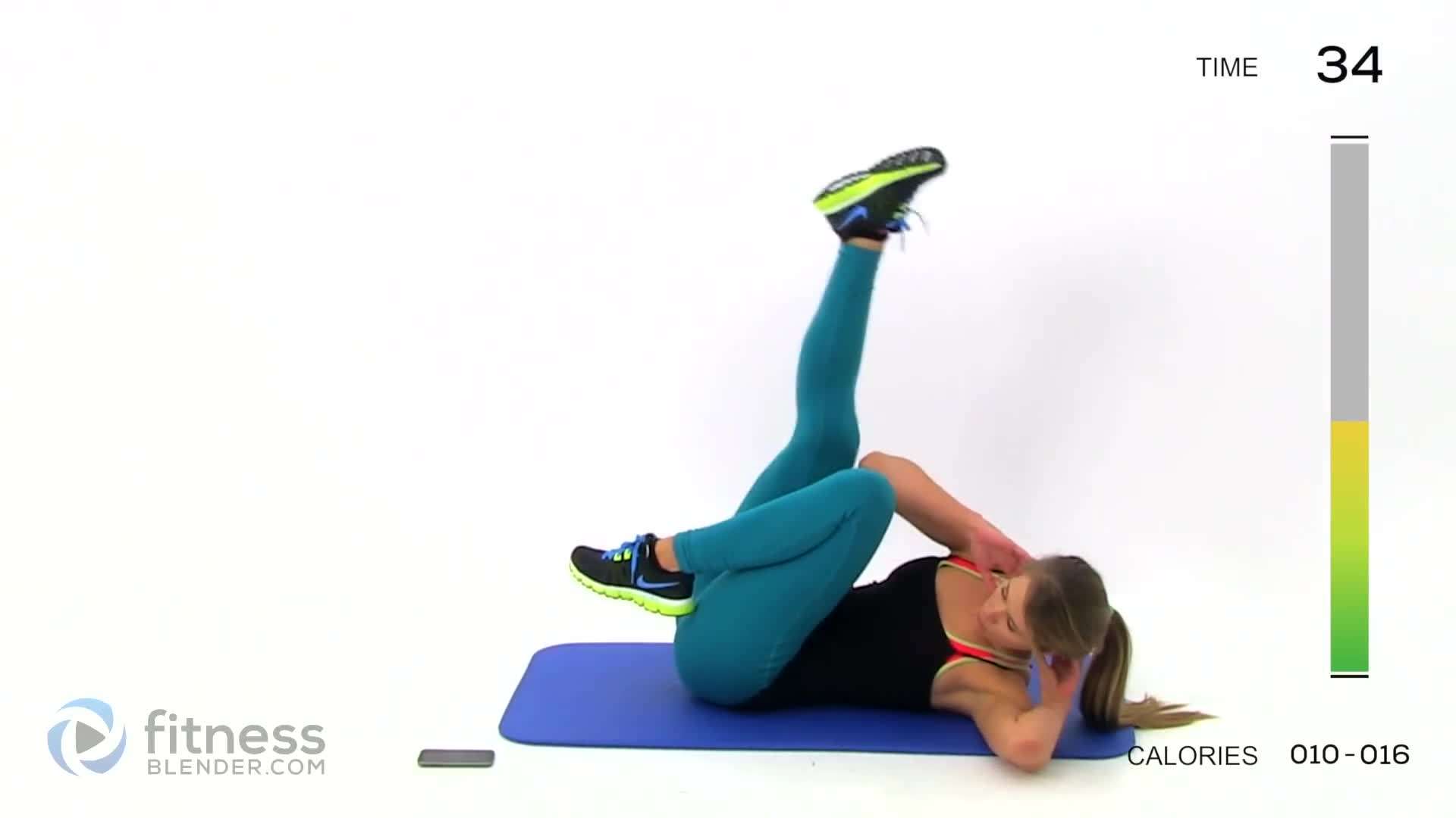 Man doing bicycle crunches