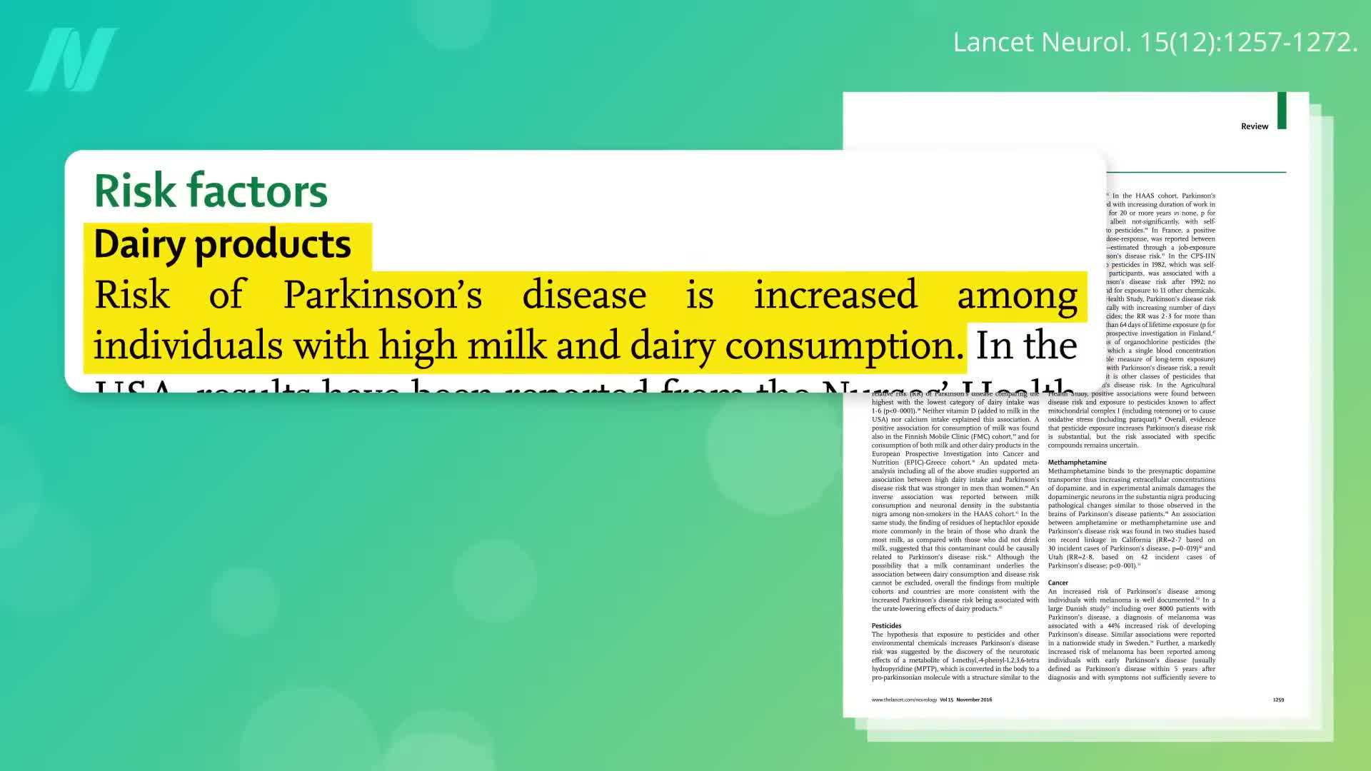 Illustration of dopamine-producing cells in the brain