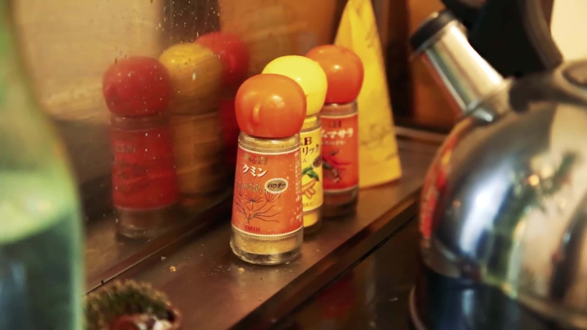 Magnetic strip for kitchen utensil storage