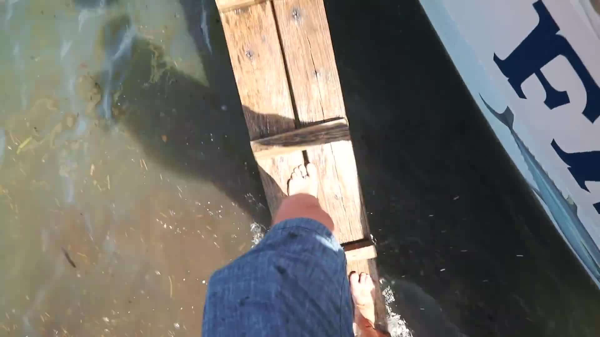 Expansive white sandbar stretching into the horizon