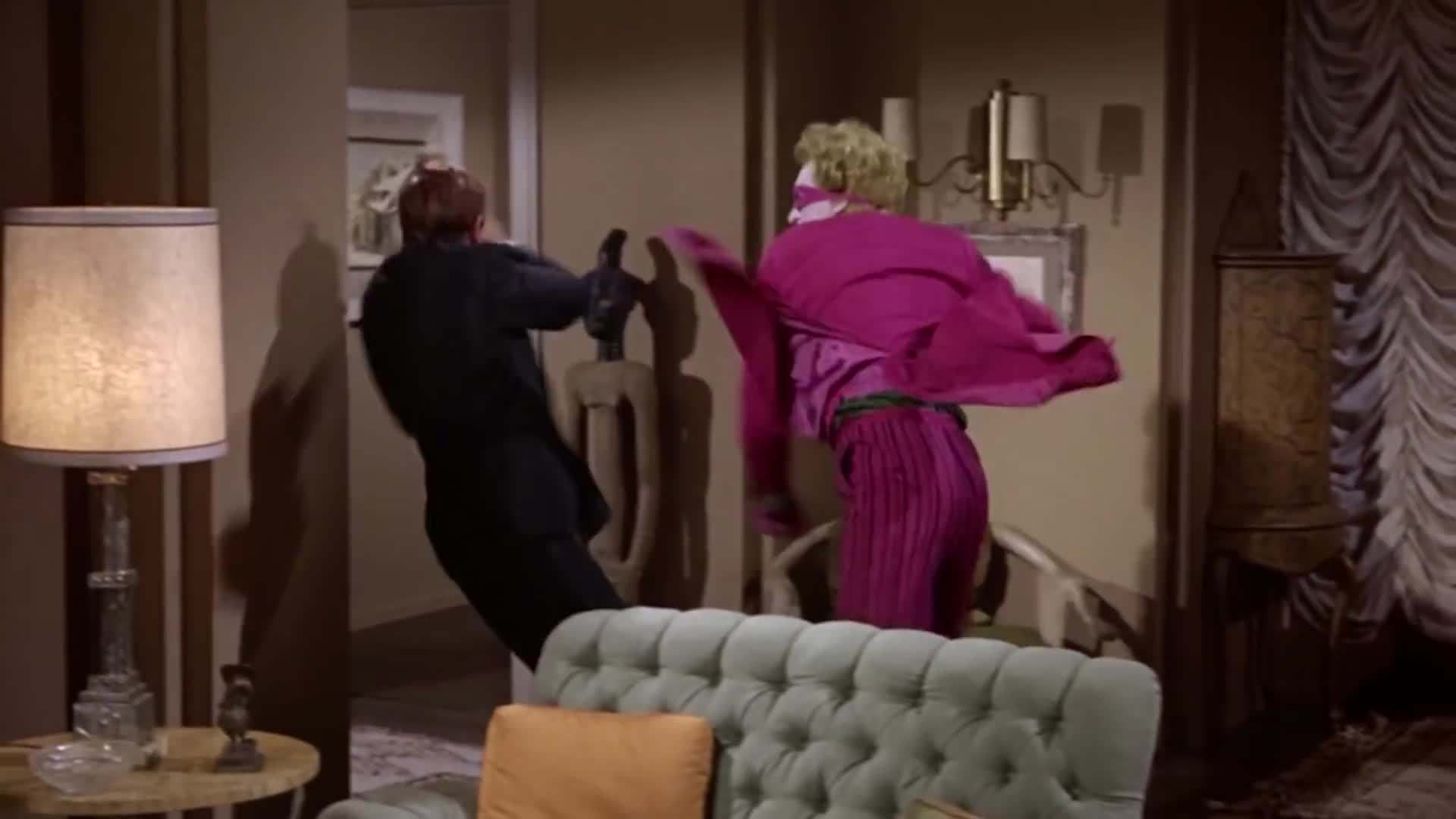 Screenshot showcasing the Honest Trailer's witty commentary on the characters