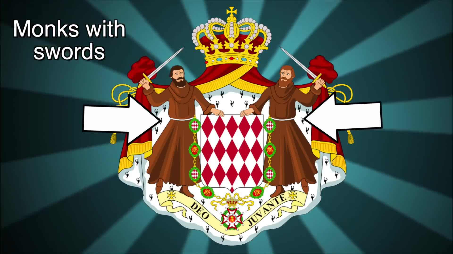 Monks displaying their swordsmanship skills during a traditional ceremony