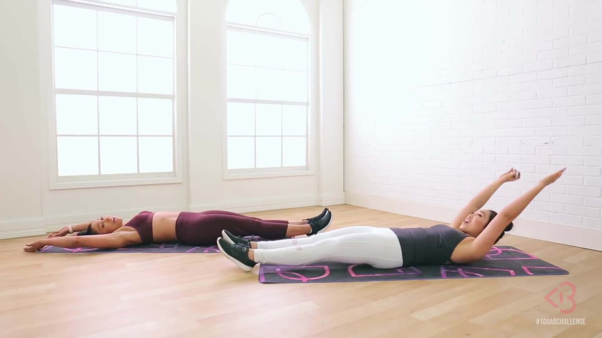 Engaging the core during the exercise