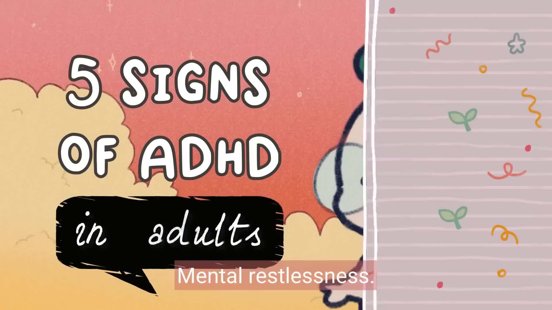 Adult with ADHD struggling to focus