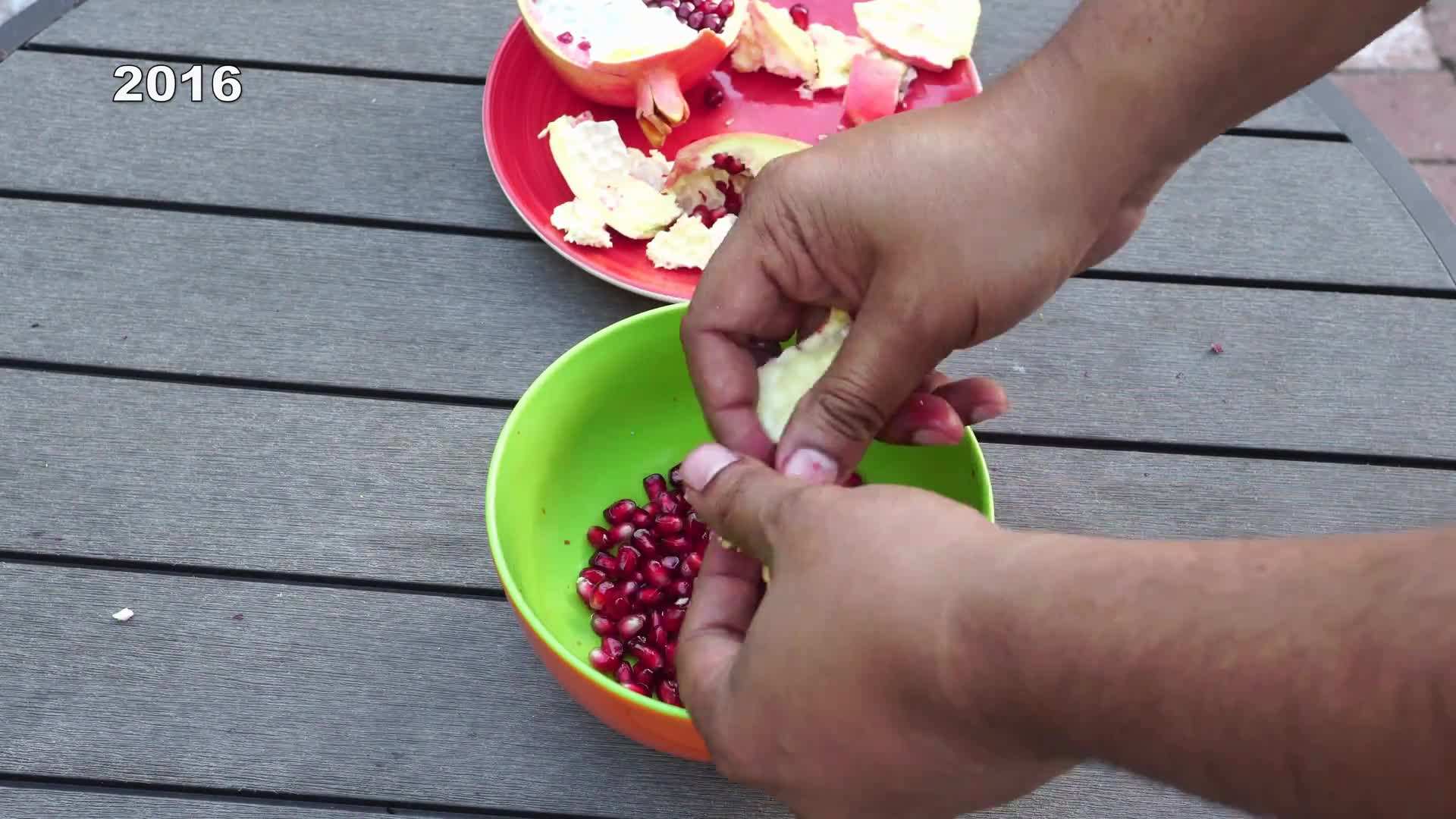 Pomegranate Seeds in a Bowl