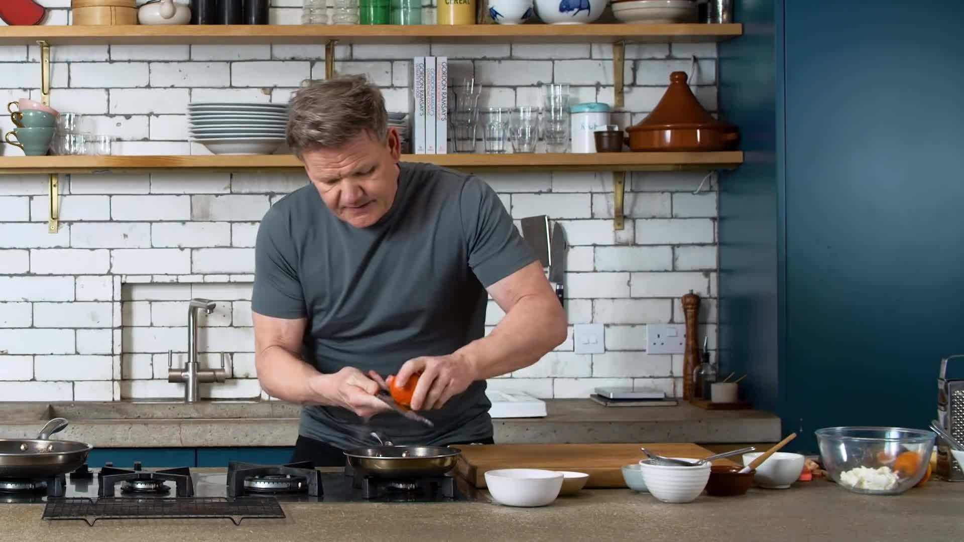 Serving the Rhubarb Tart with whipped cream