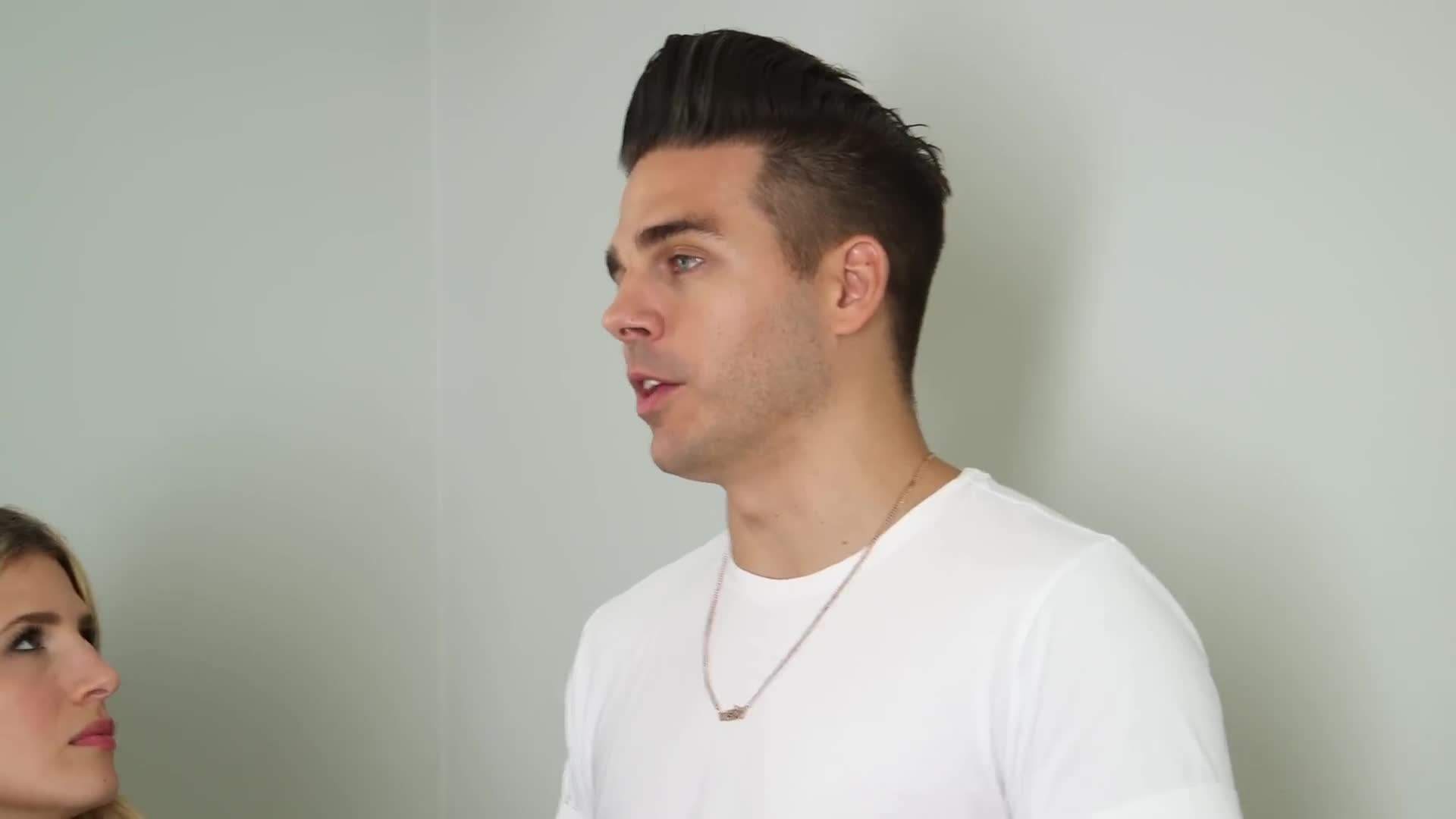 Paint color samples on the wall