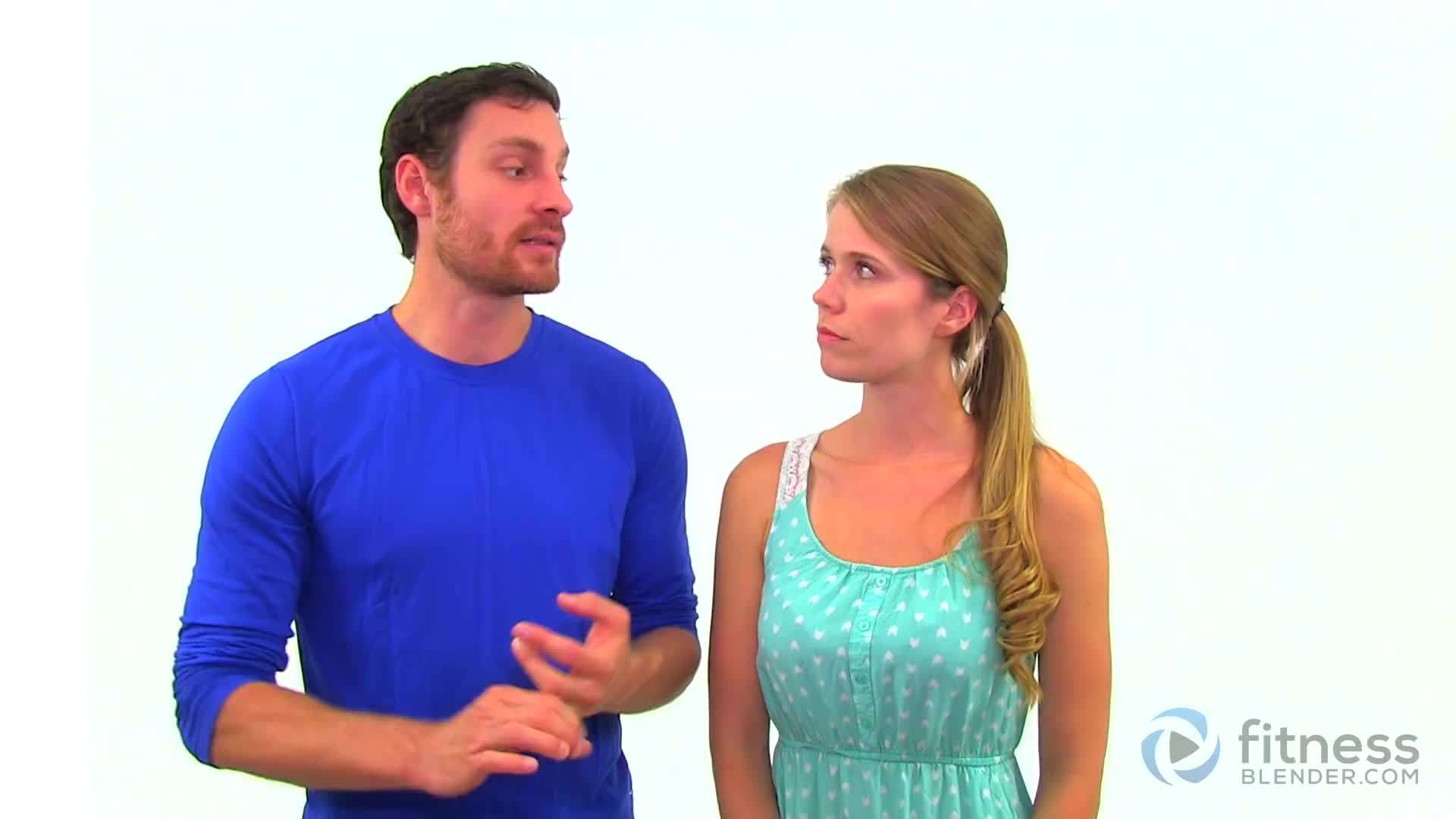 Proper form demonstration for a 15 minute workout