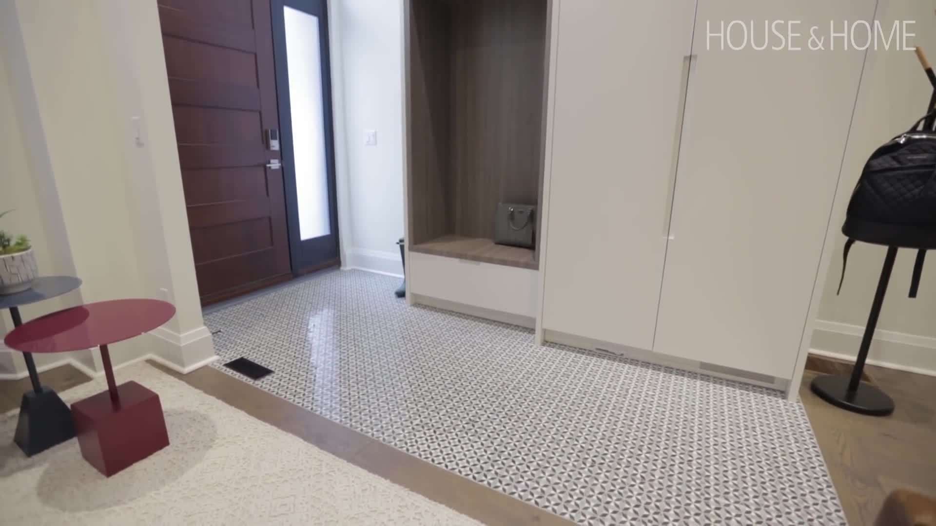 Colored cabinets as a focal point