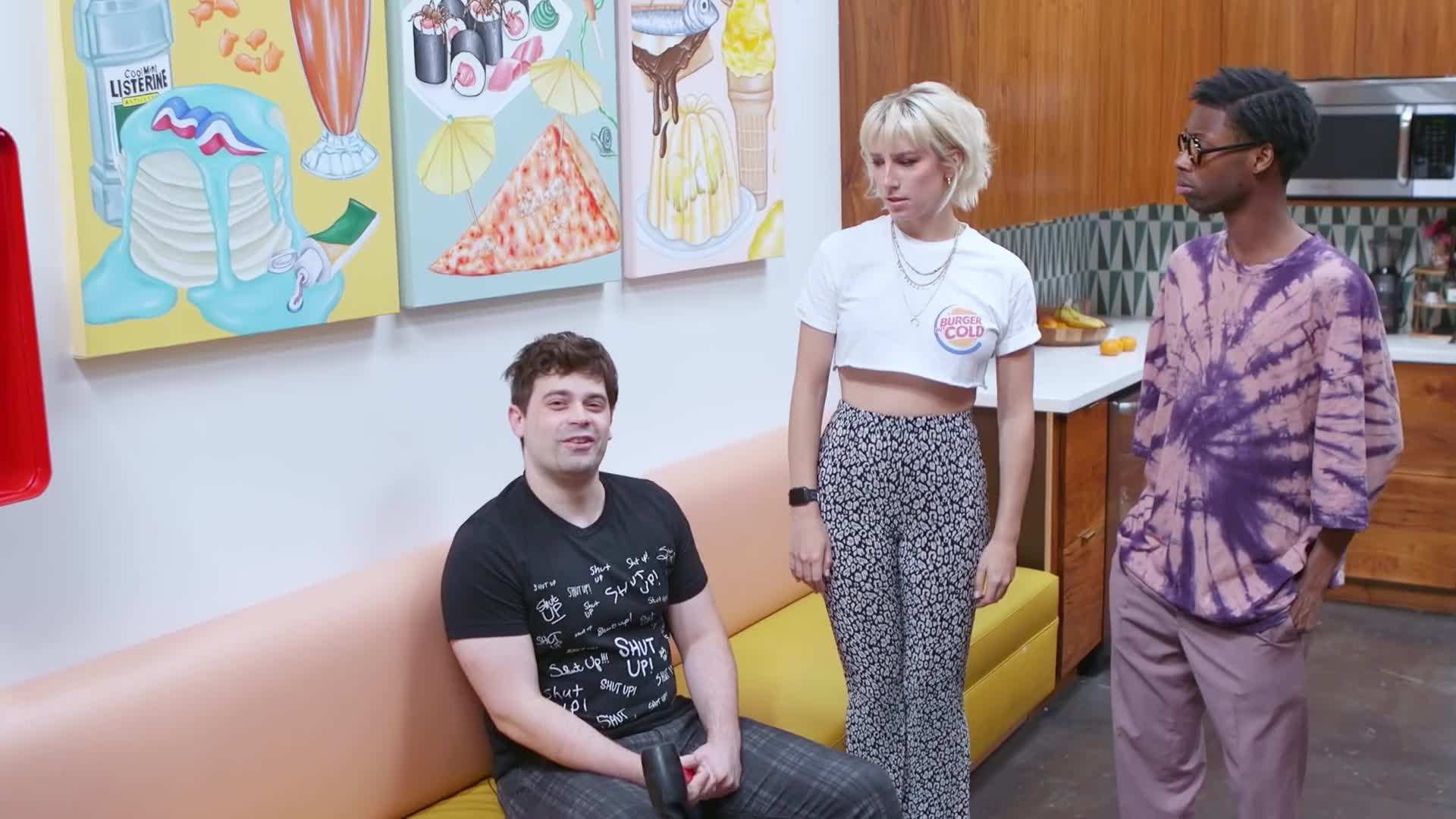 The playful banter between us during the deliberation