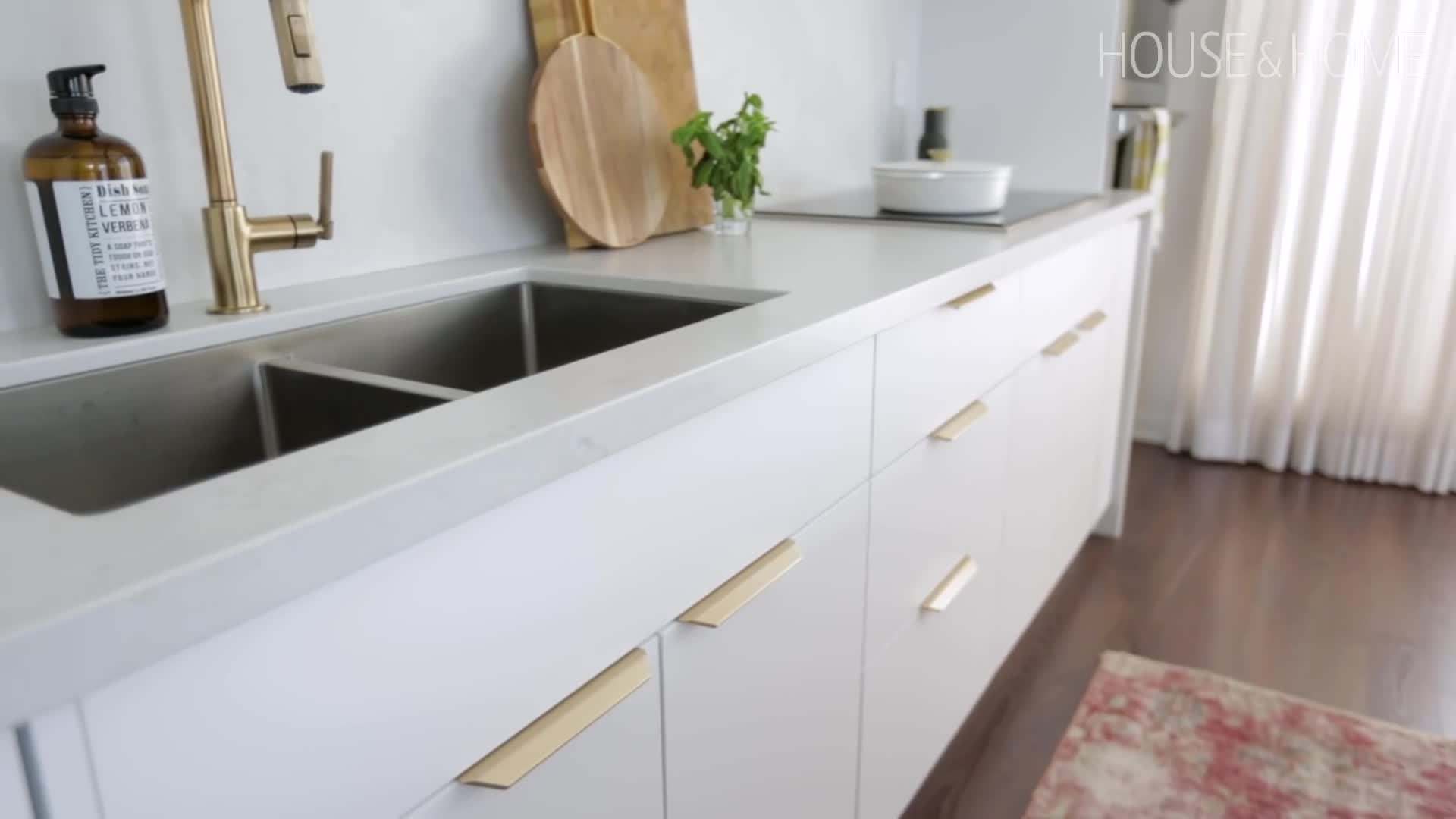 Installation of the cloud-like countertop