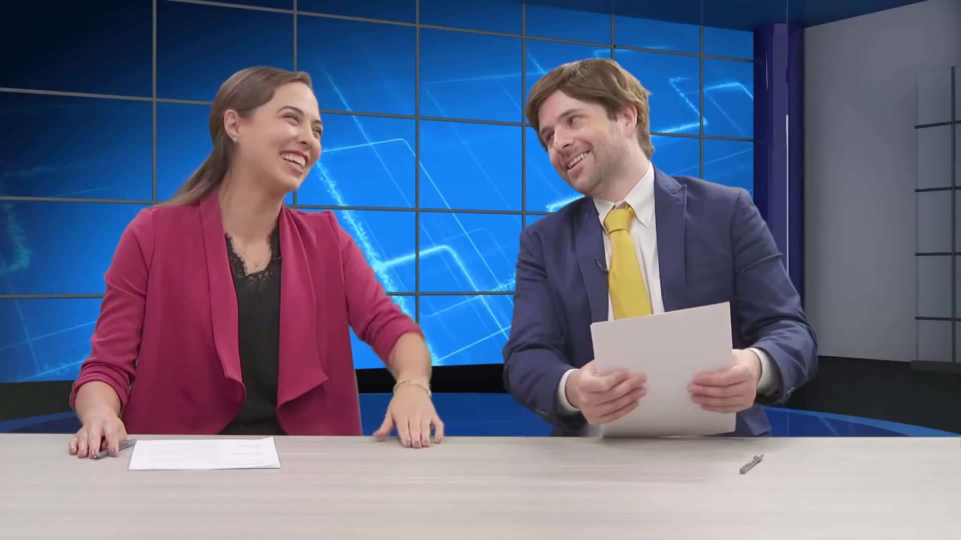 Anchors Meredith Waters and Roger Grabbett