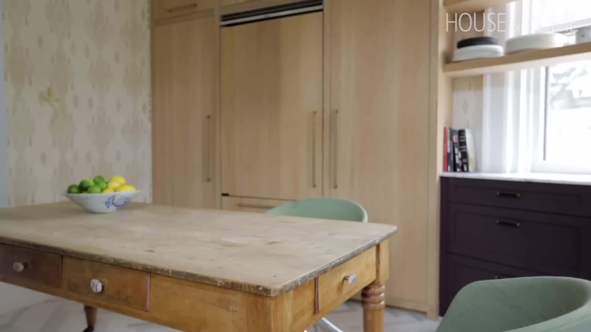 The living room with angled furniture placement