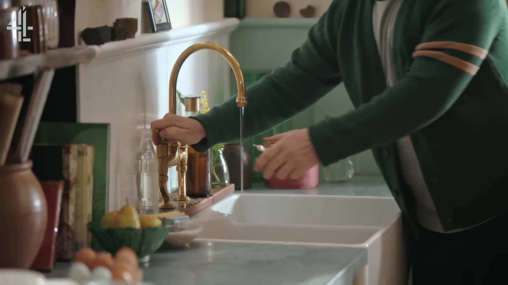 Adding eggs to the mixture