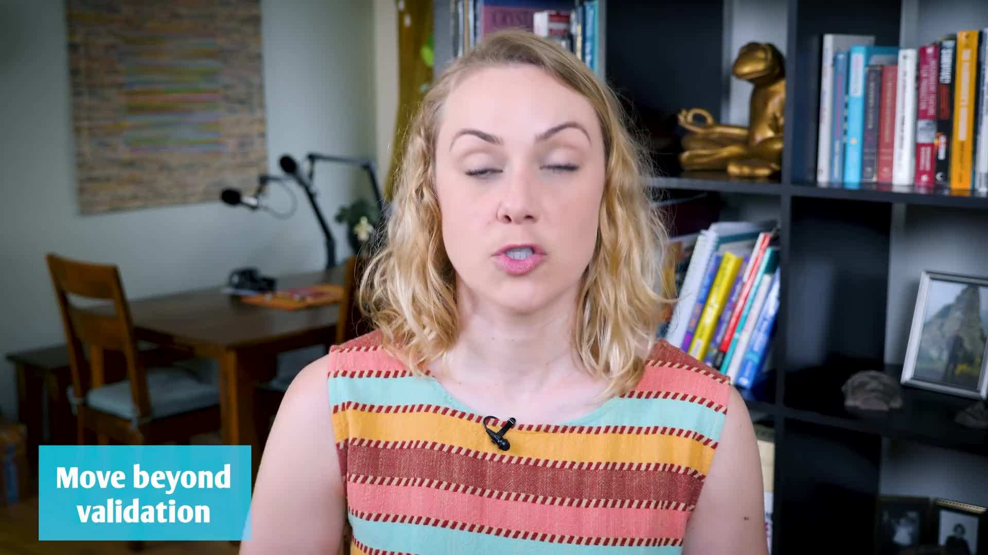 Therapist challenging negative thoughts