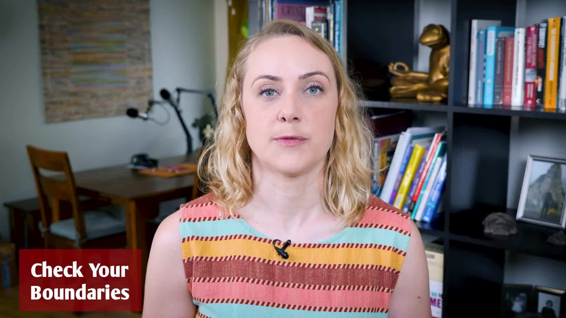 Therapist and patient setting boundaries