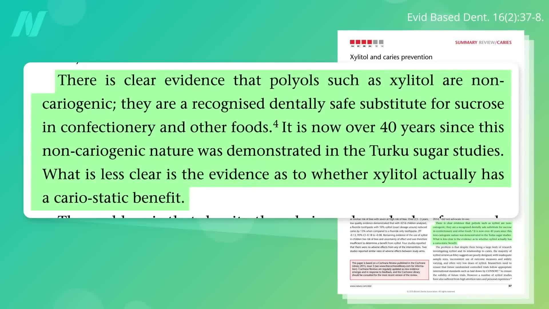 Erythritol vs. Xylitol: Cavity Reduction
