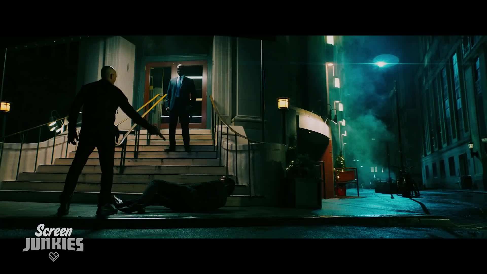 John Wick navigating the secret underworld of assassins and criminals