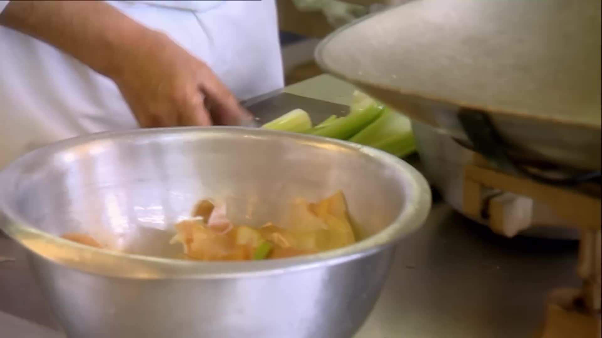 Jamie's frustration with the disruption in the kitchen