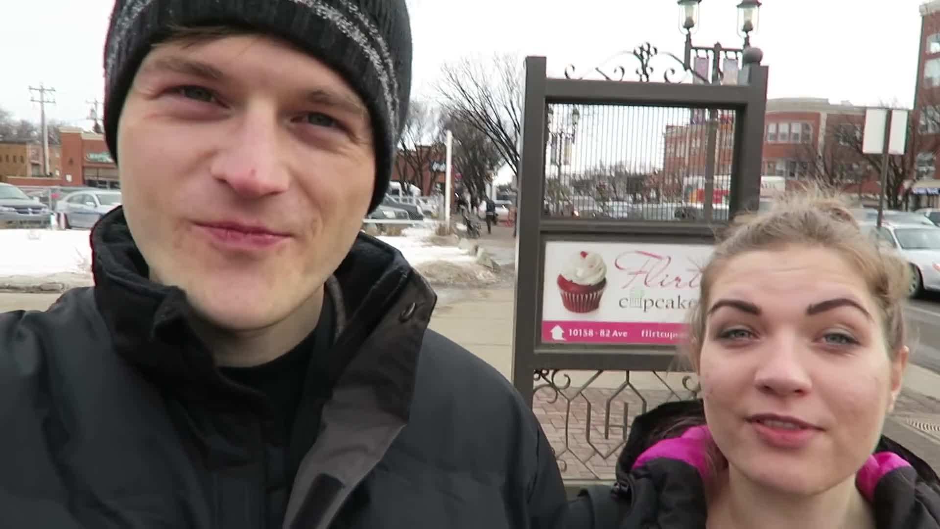 Indulging in a vegan cookie at the Capouto Cafe