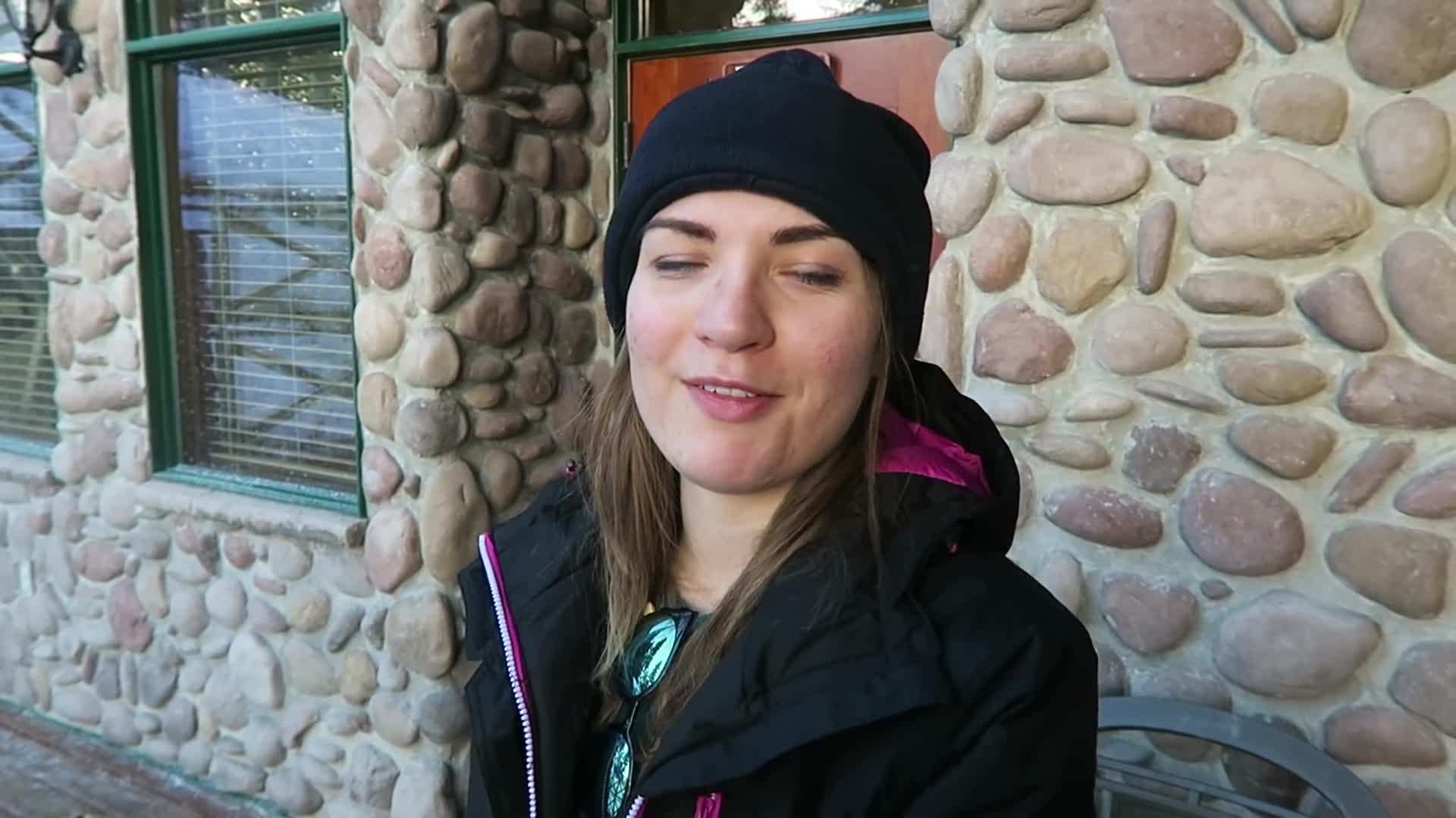 Panoramic Views of Pyramid Lake During Ice Skating