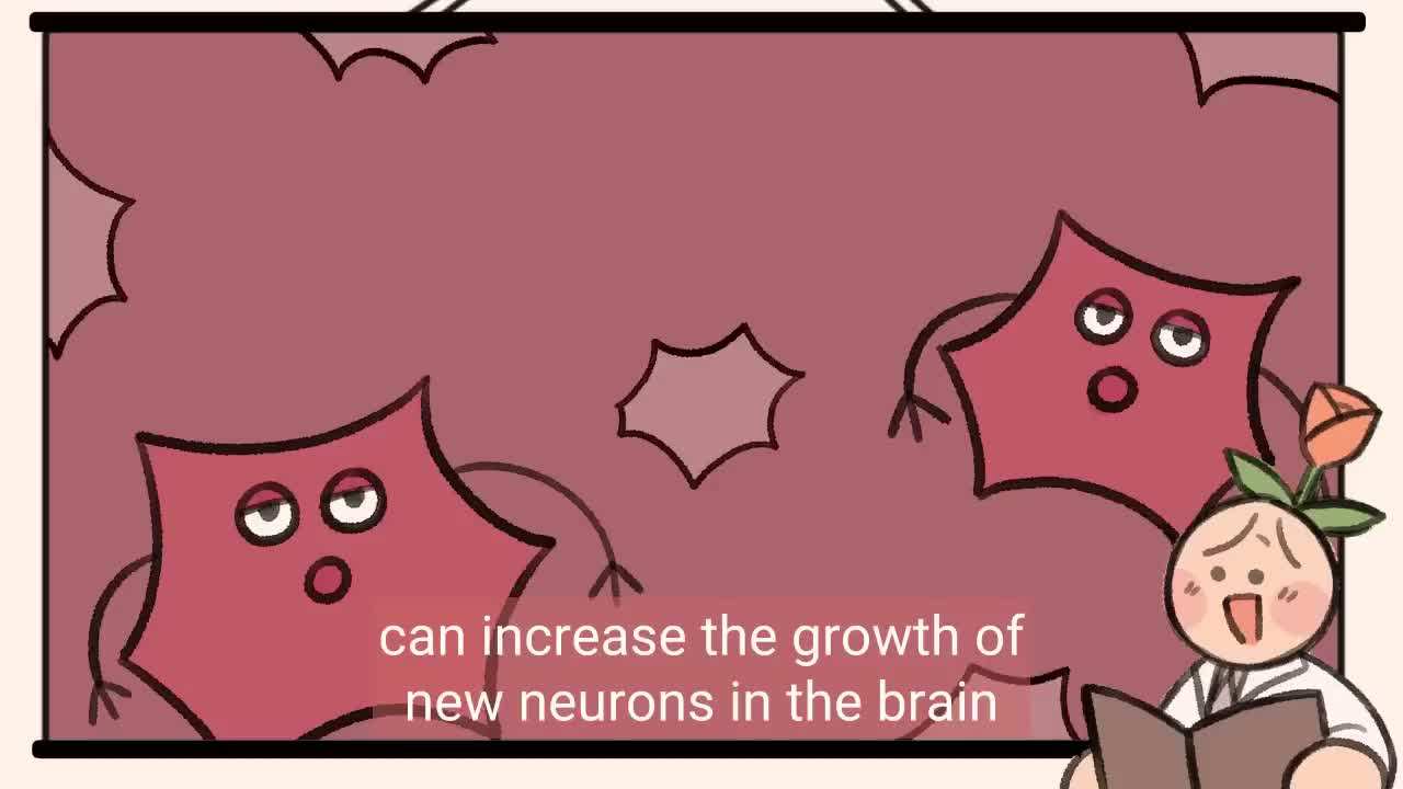 Increasing the growth of new neurons in the brain