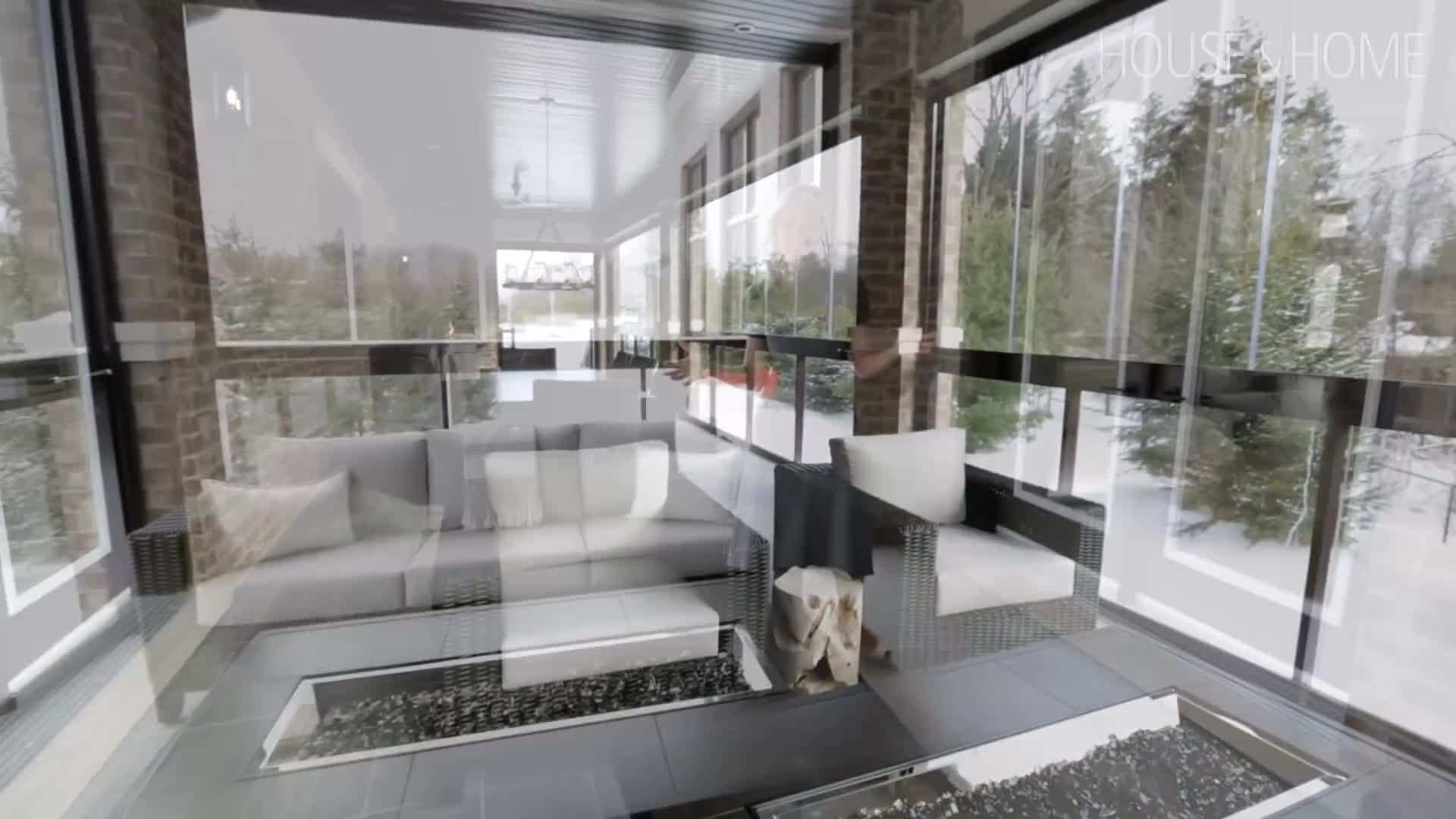 Four-Season Lanai with Accordion Windows