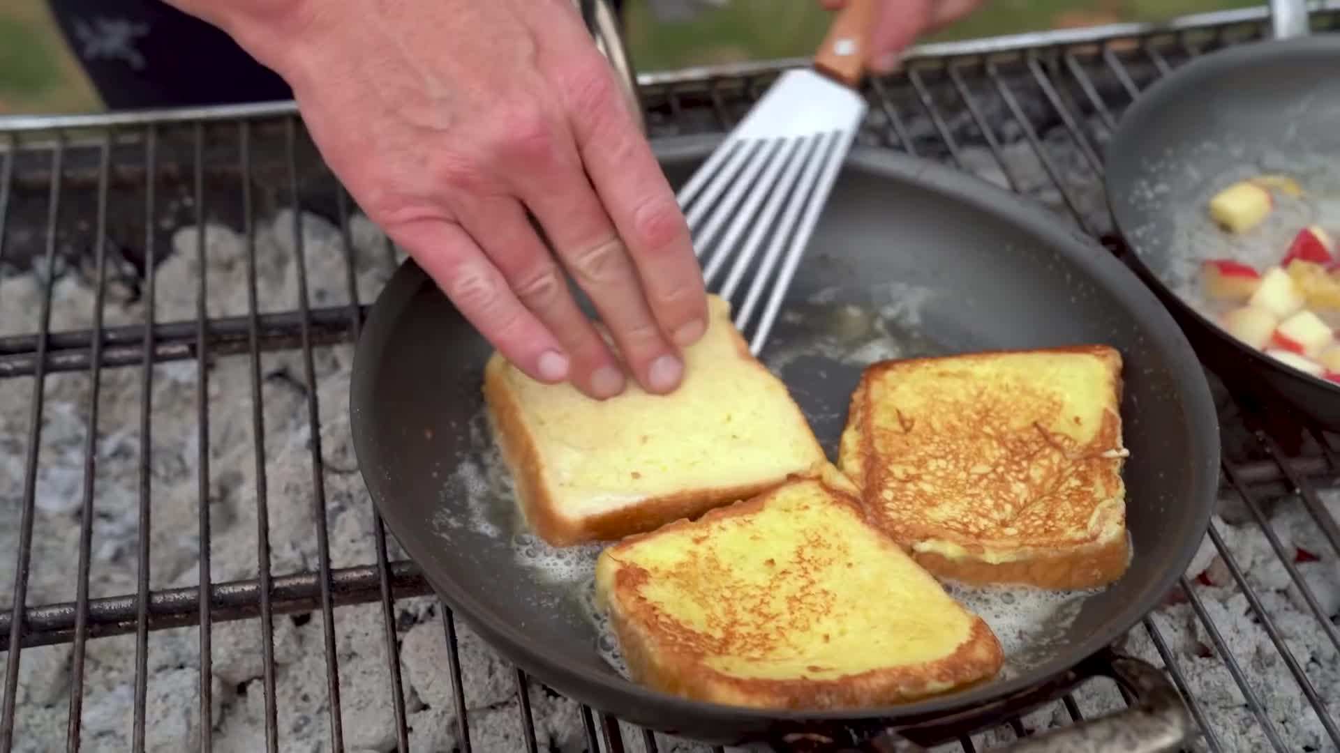 Layering the thimbleberry monk jam