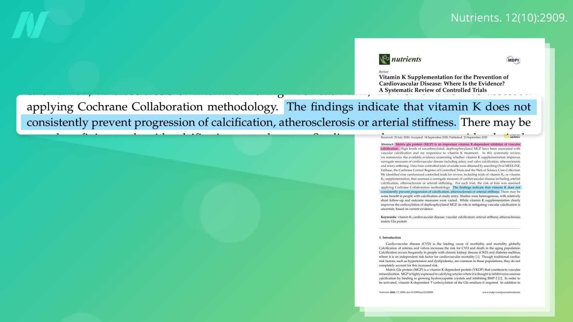 The link between Vitamin K2 and osteoporosis