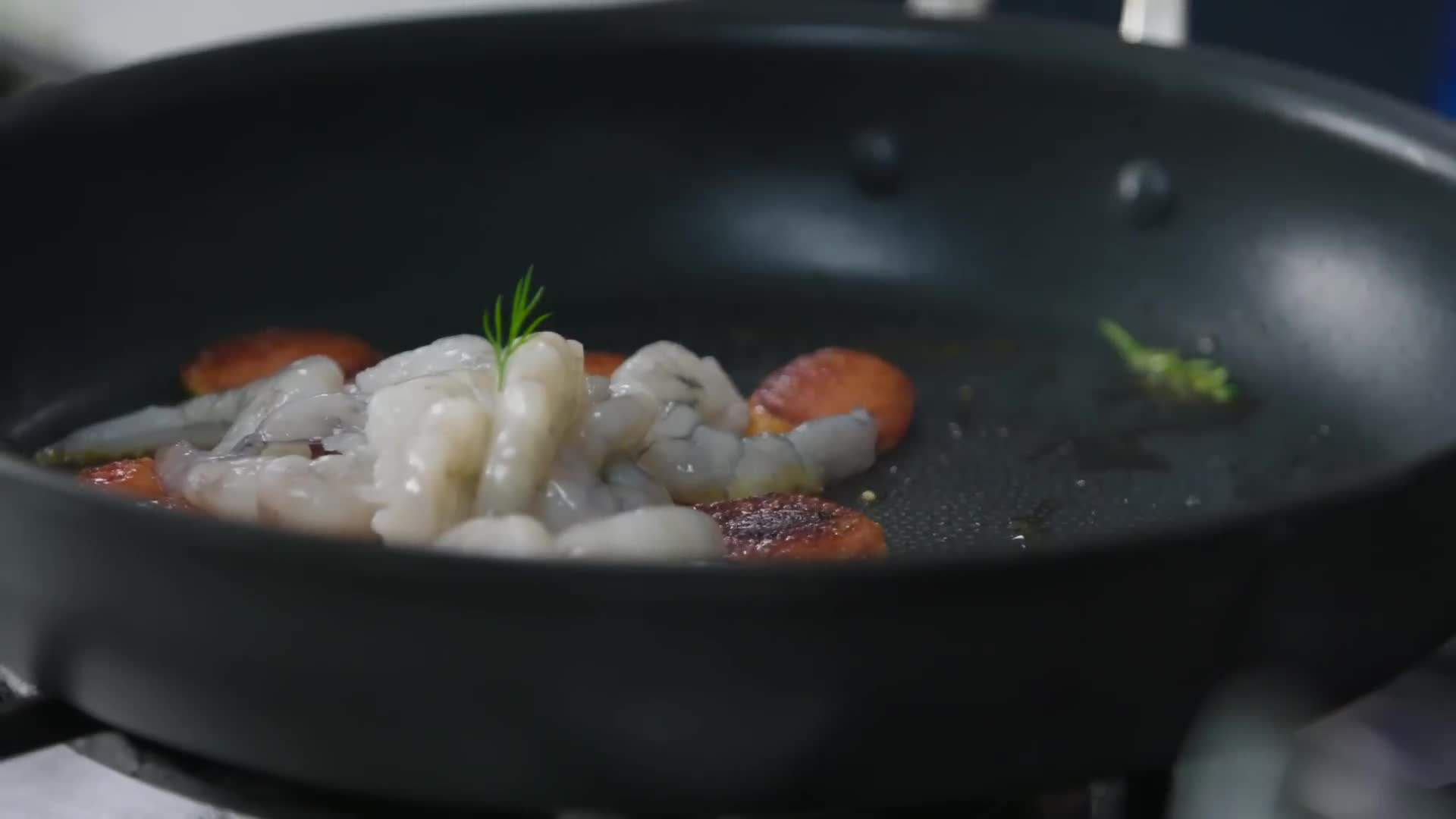 Prawns and Chorizo Surf and Turf - A Quick and Flavorful Dish