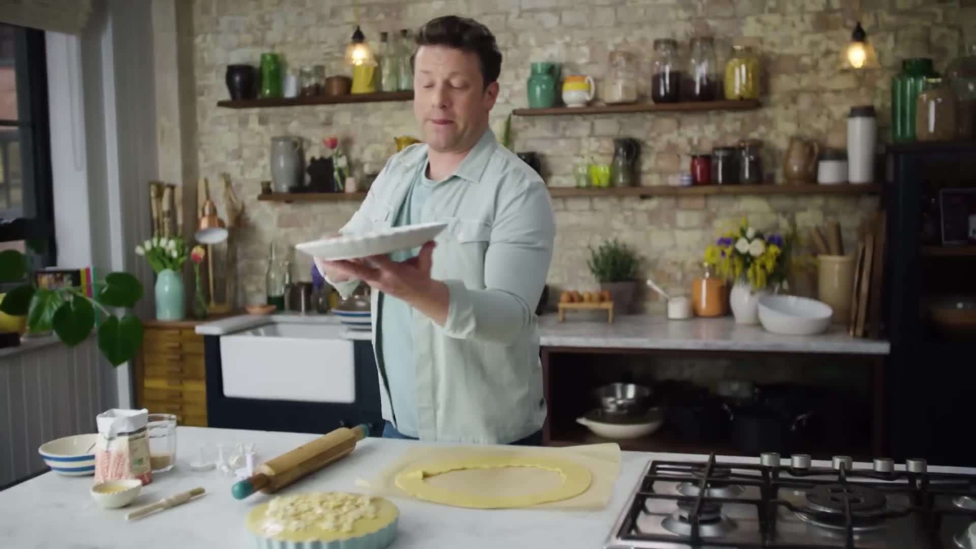 Adding the pastry top