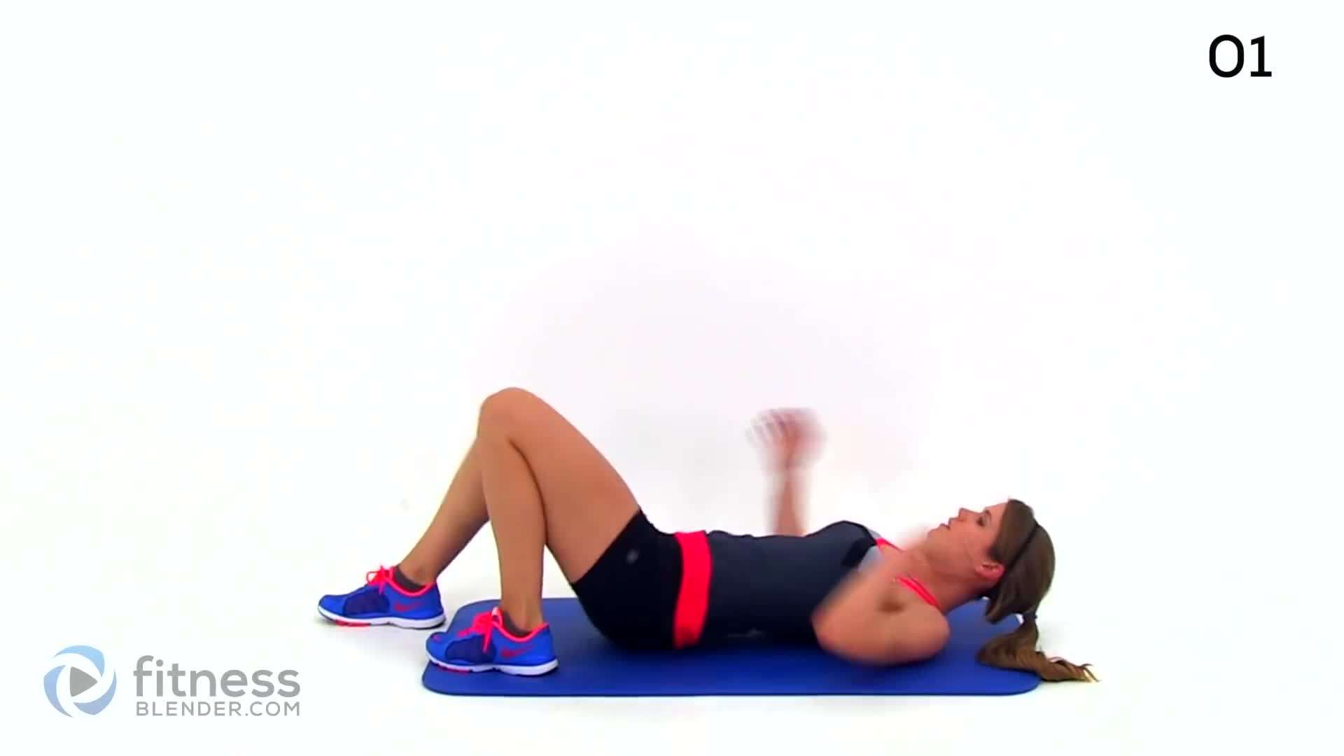 High plank with knee circle