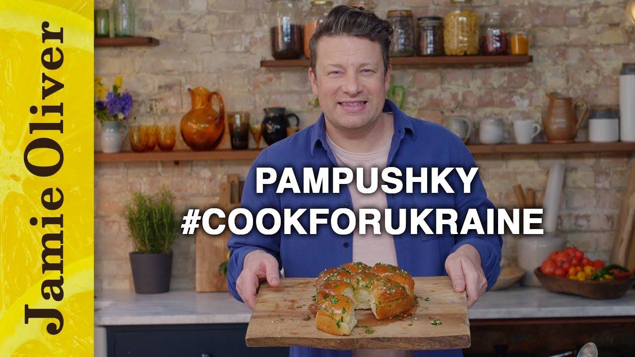 Cooking Up Pampushky for #CookForUkraine: A Delicious Garlic Bread Recipe by Jamie Oliver