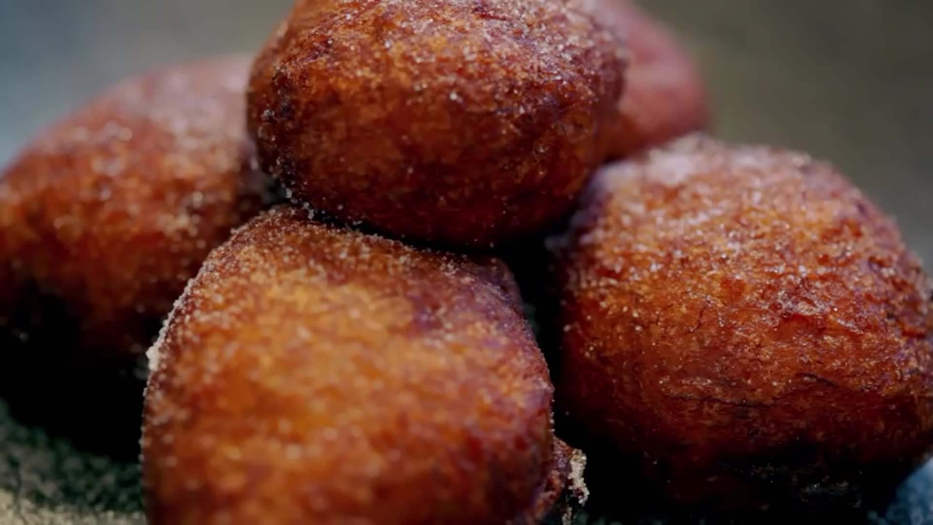 Preparing the Banana Fritter Batter
