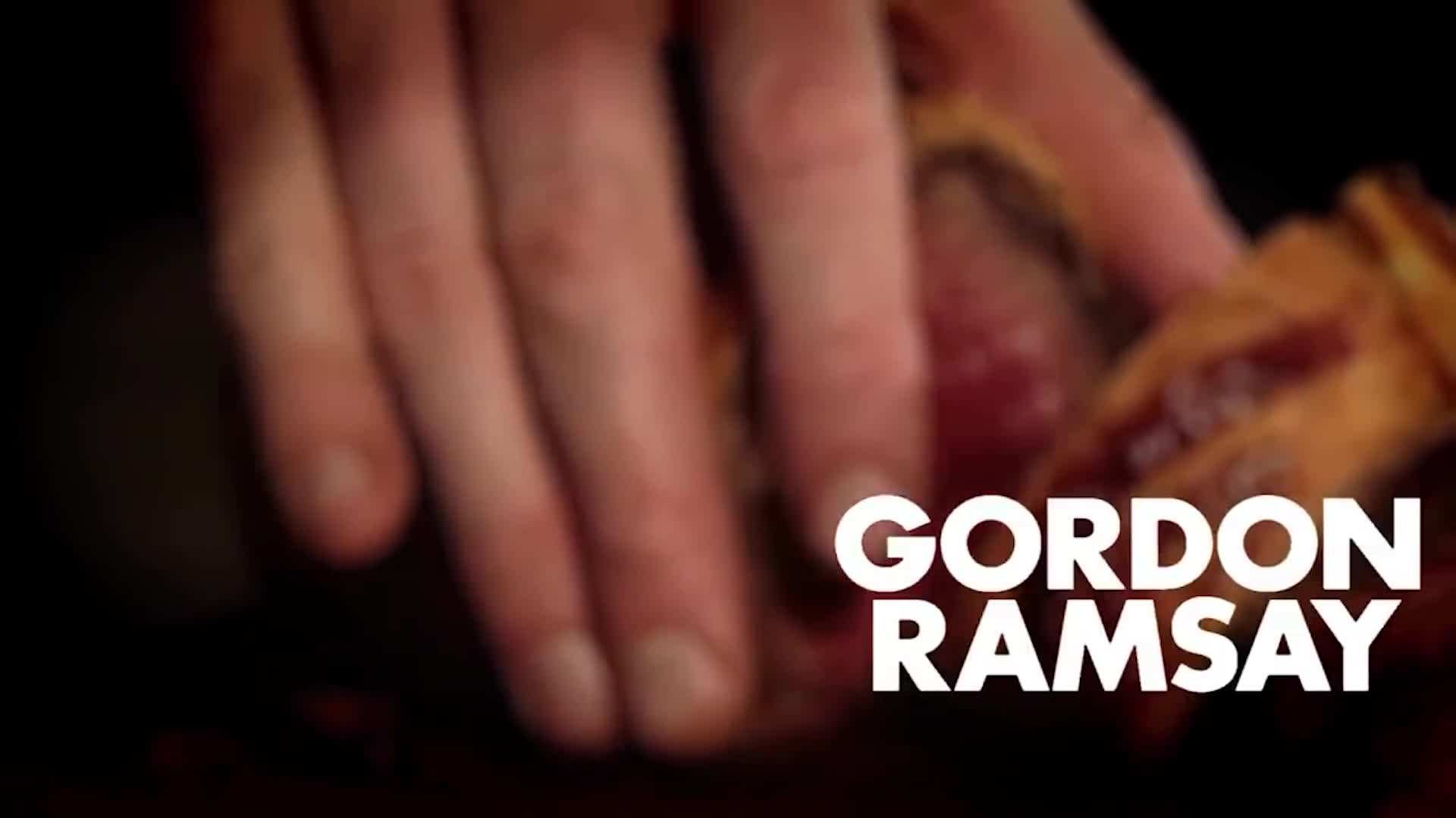 Finishing the Pineapple Carpaccio