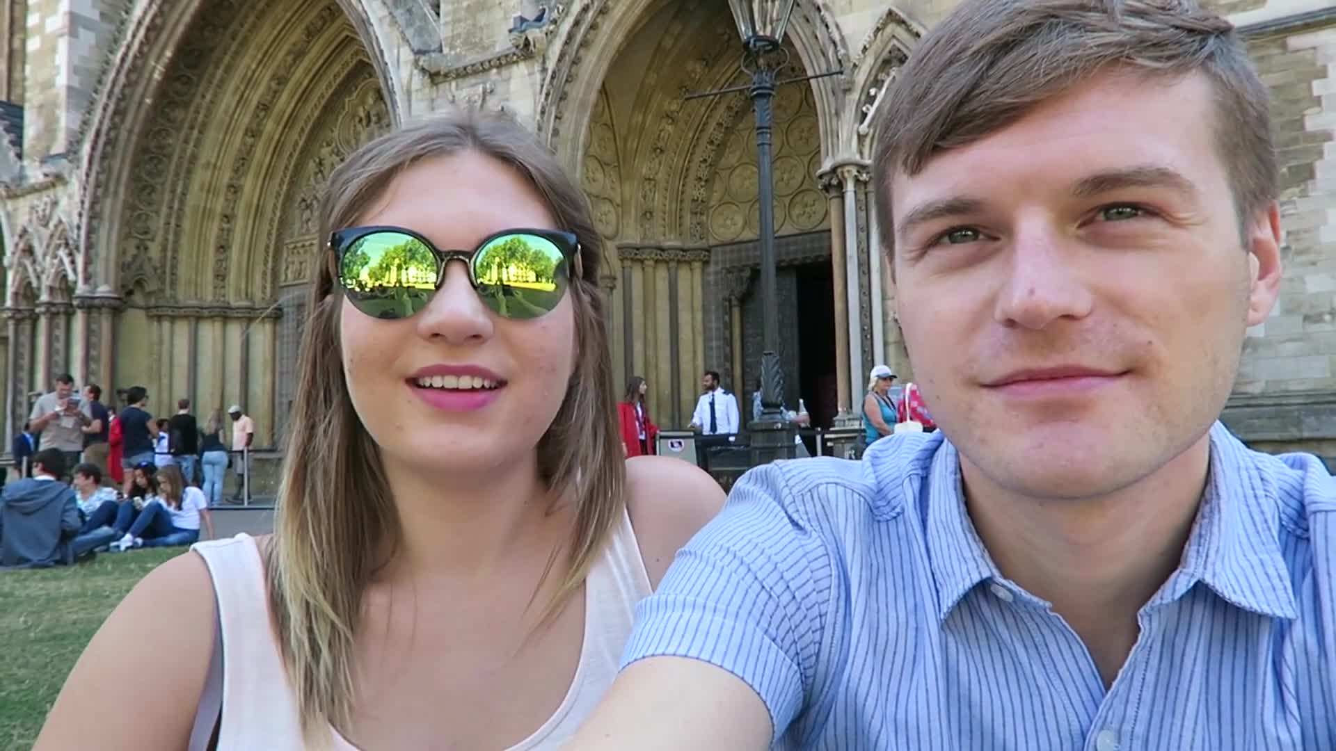 Enjoying the sunny weather in London