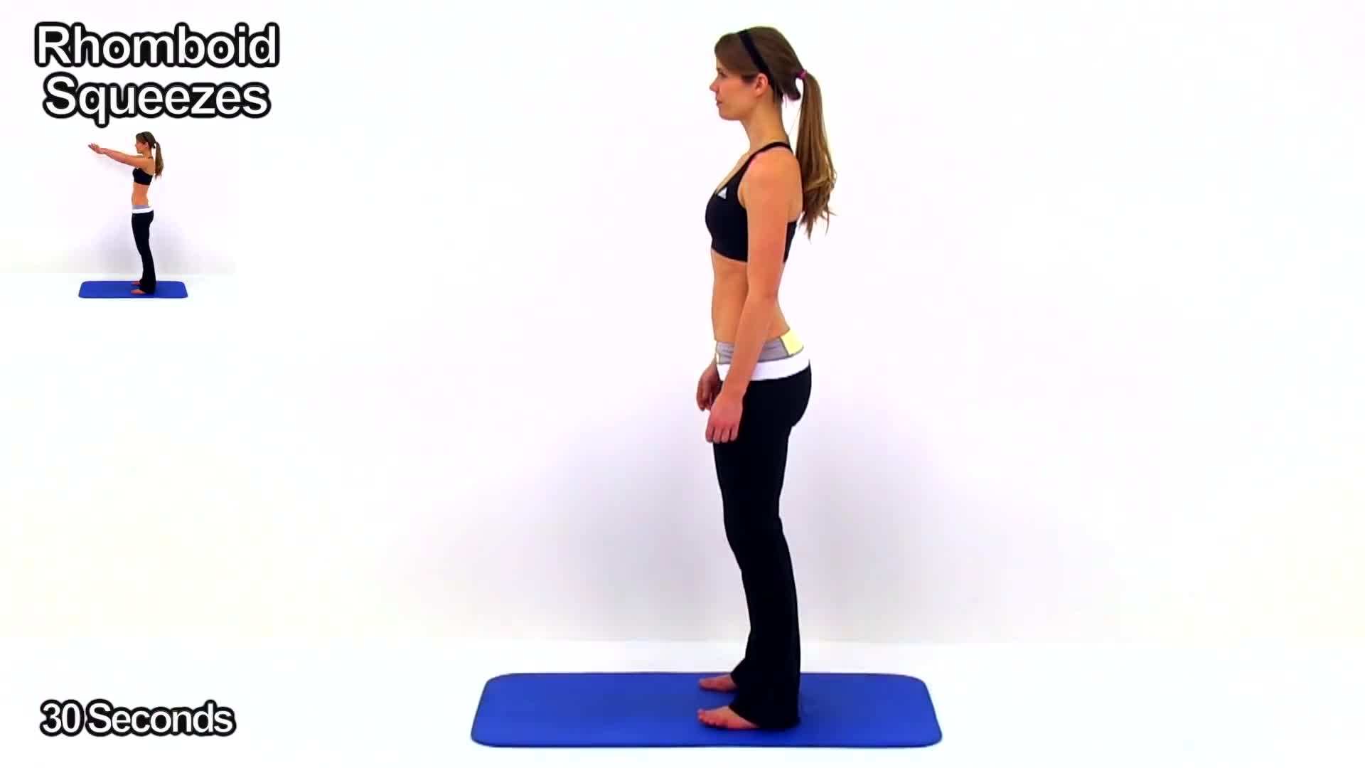 Rhomboid Squeeze Exercise