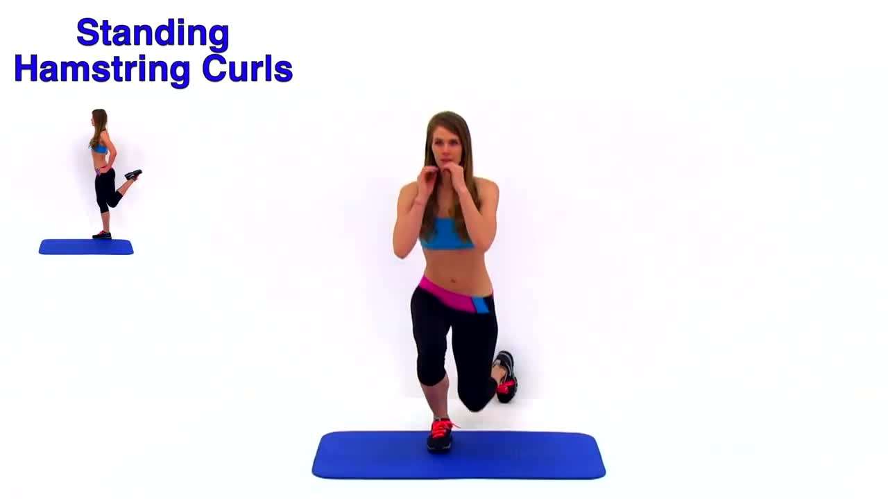 Demonstration of the Standing Hamstring Curl Exercise