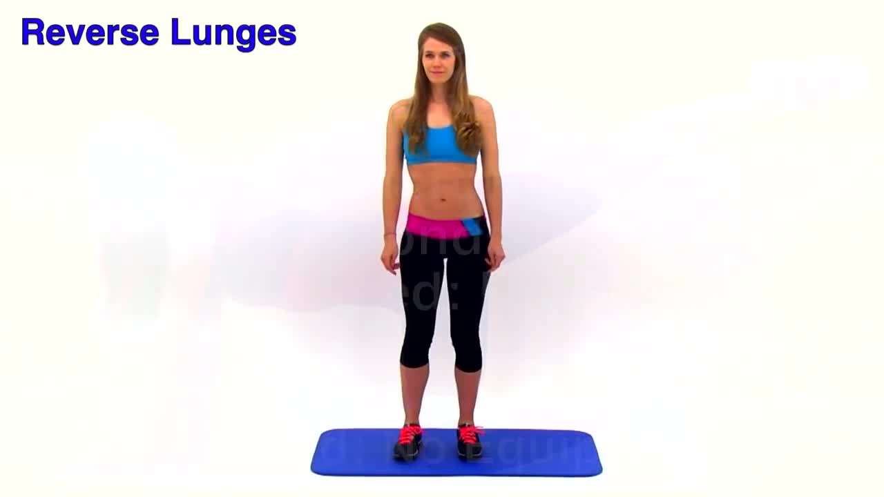 Demonstration of the Reverse Lunge Exercise