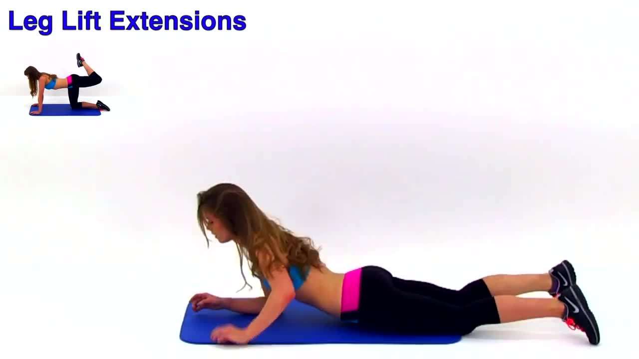 Demonstration of the Leg Lift Extension Exercise