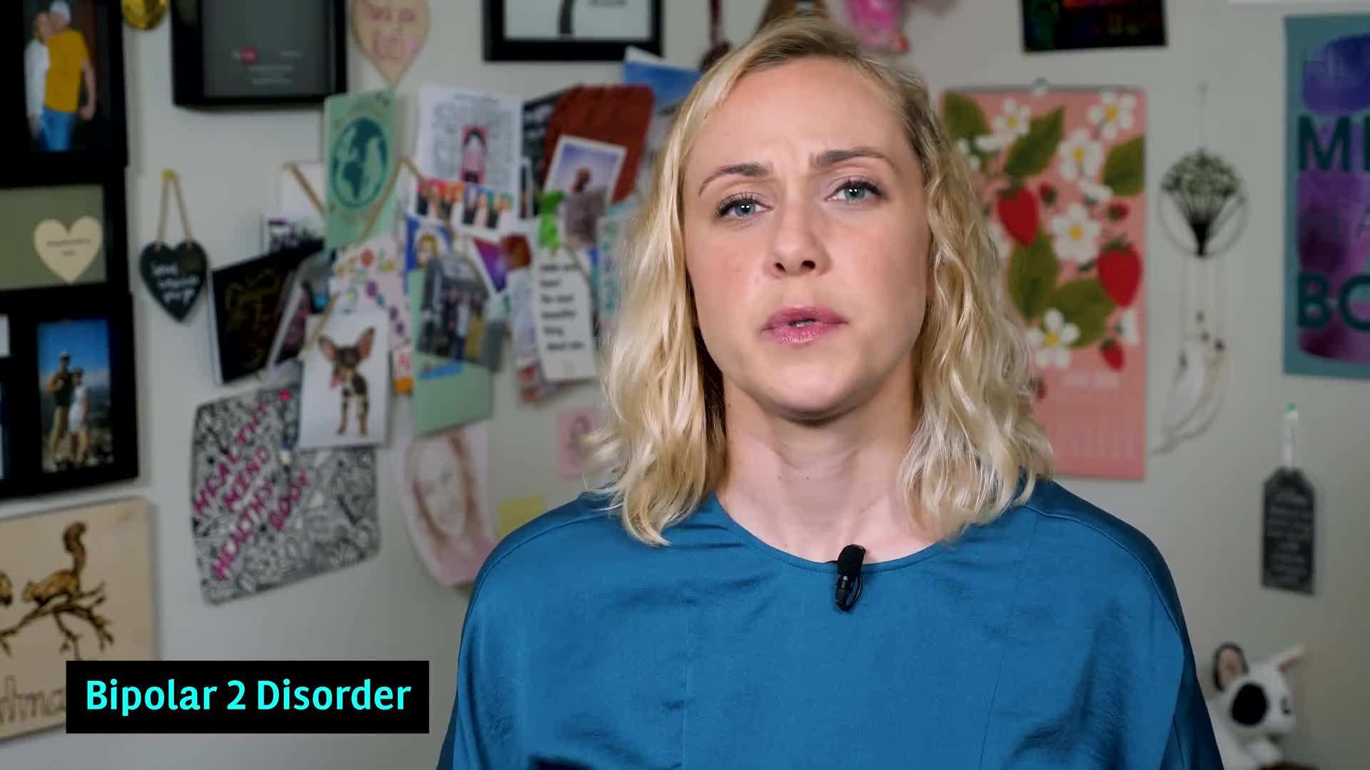 Comparison of symptoms between bipolar 1 and bipolar 2 disorder