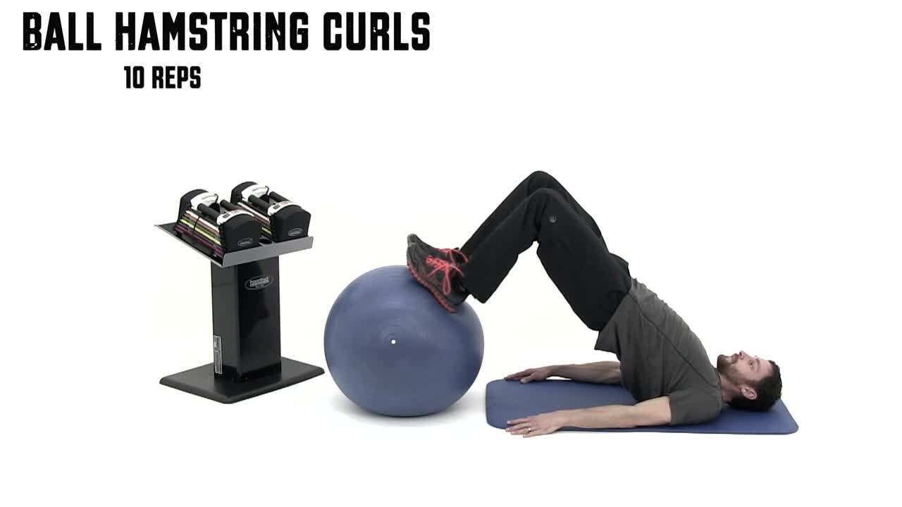 Ball Hamstring Curls Exercise