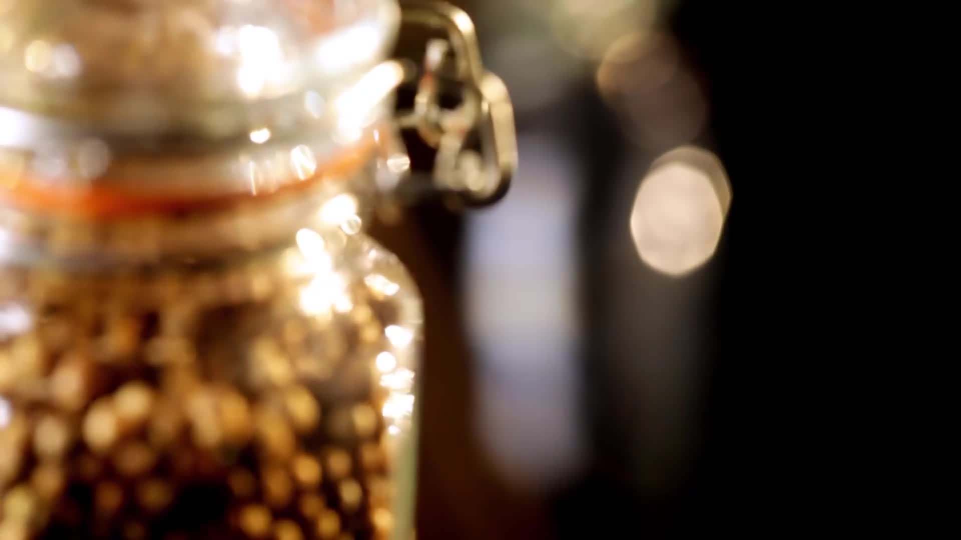 Spice Rack in a Kitchen Cupboard