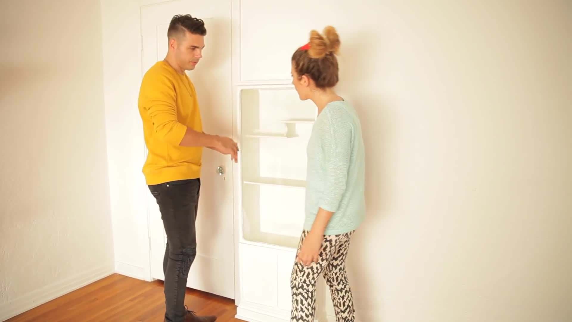 Repurposing an Antique Cabinet for the Bar