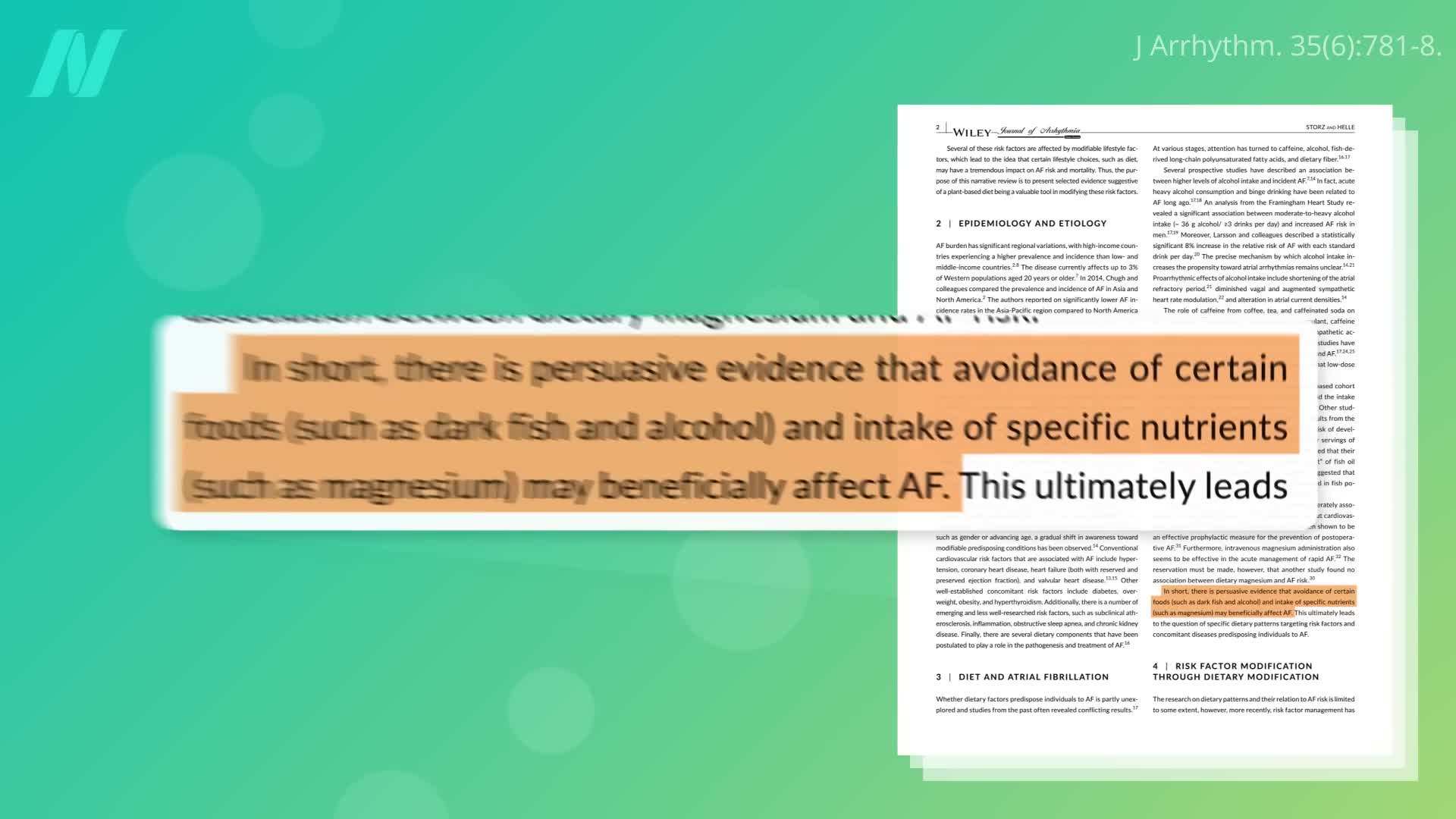 Impact of Dark Fish on Atrial Fibrillation
