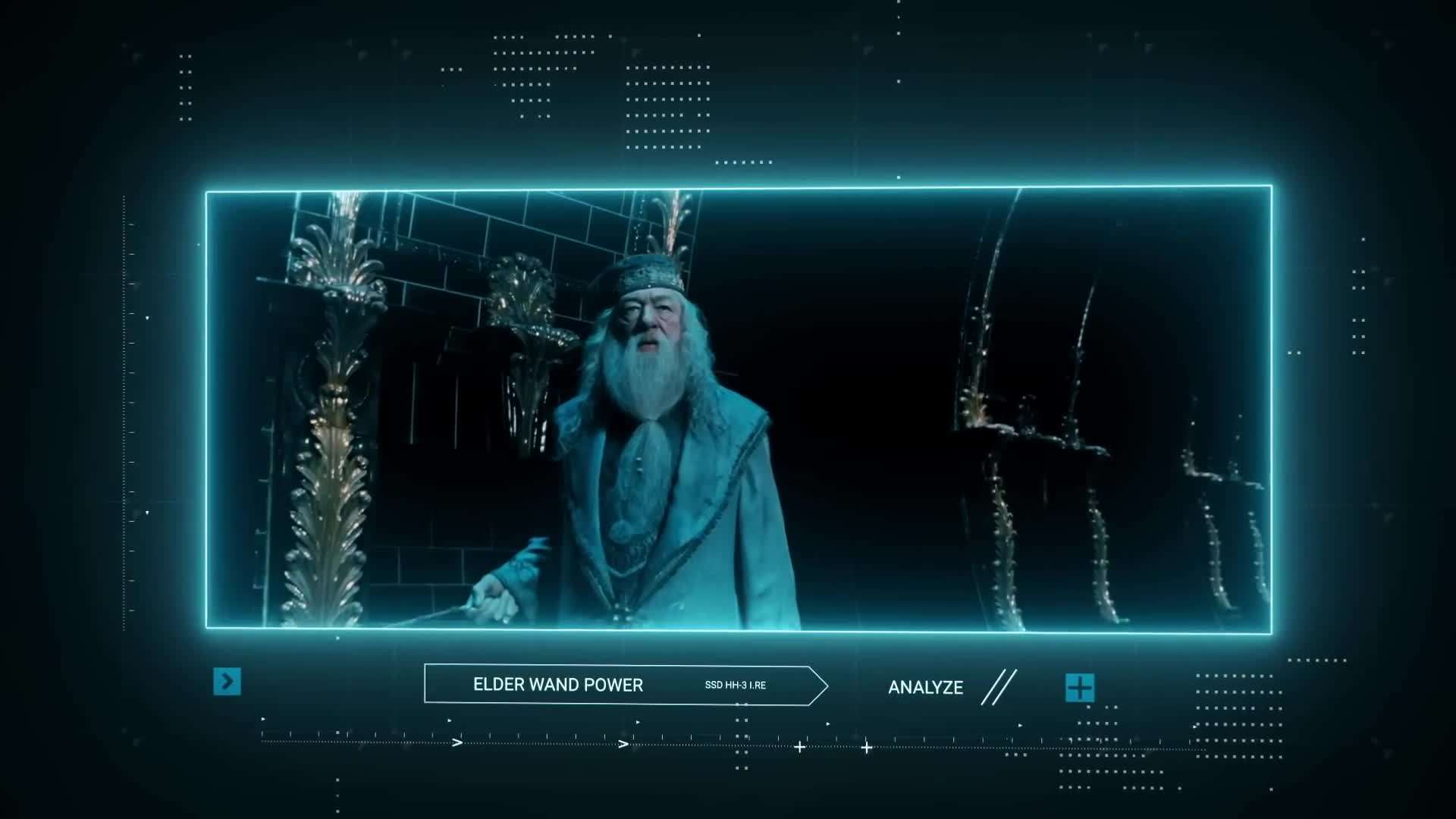 Dumbledore and Voldemort's duel with powerful magic blasts