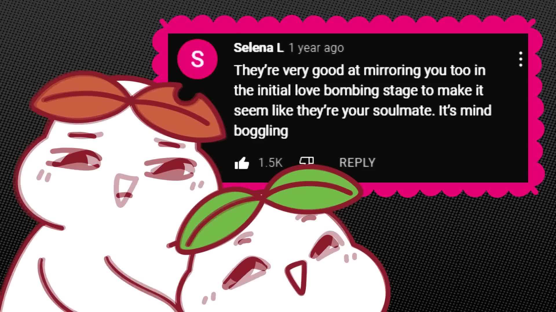 Visual representation of narcissistic mirroring