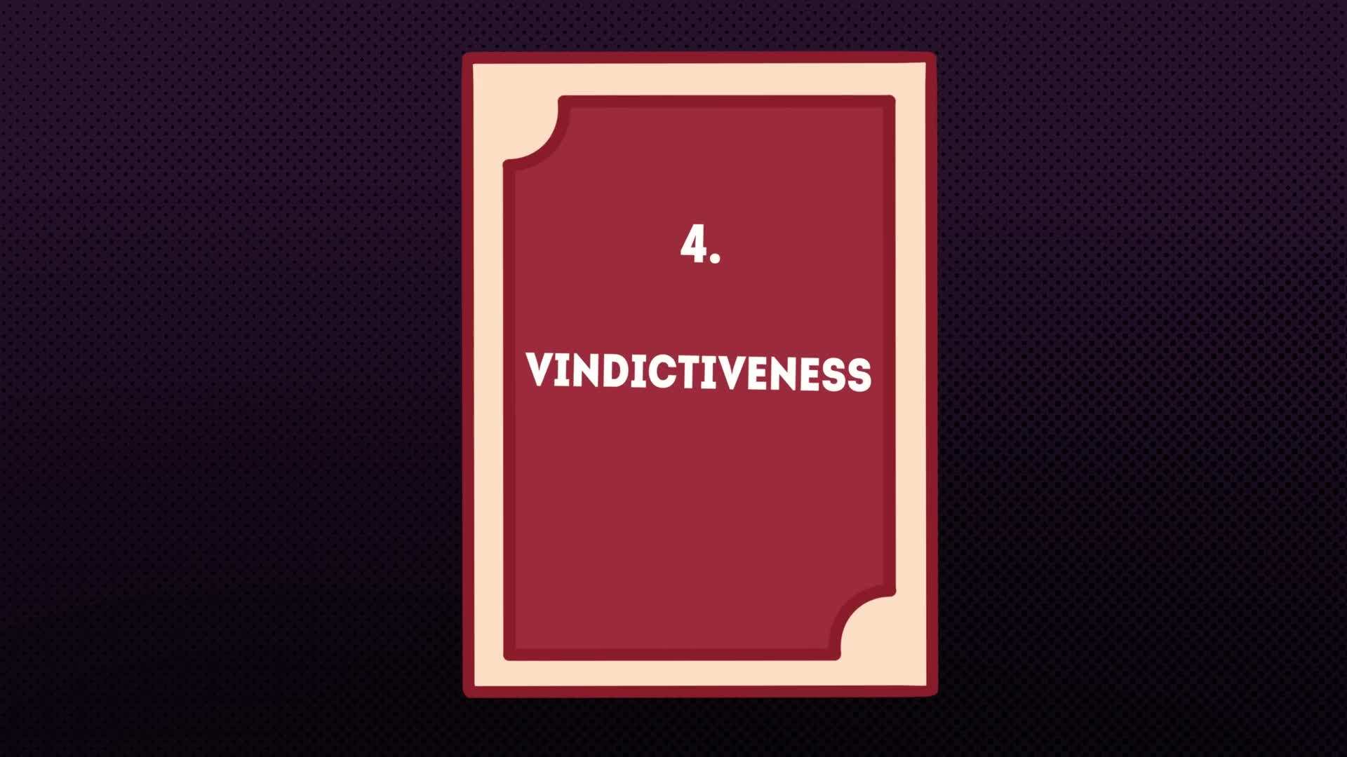 Visual representation of narcissistic vindictiveness