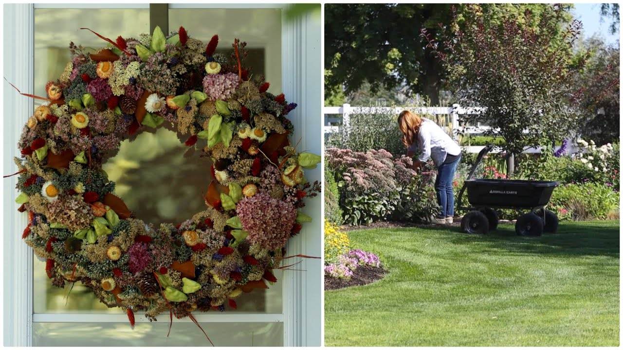 Creating Beautiful Wreaths from Garden Foraged Items